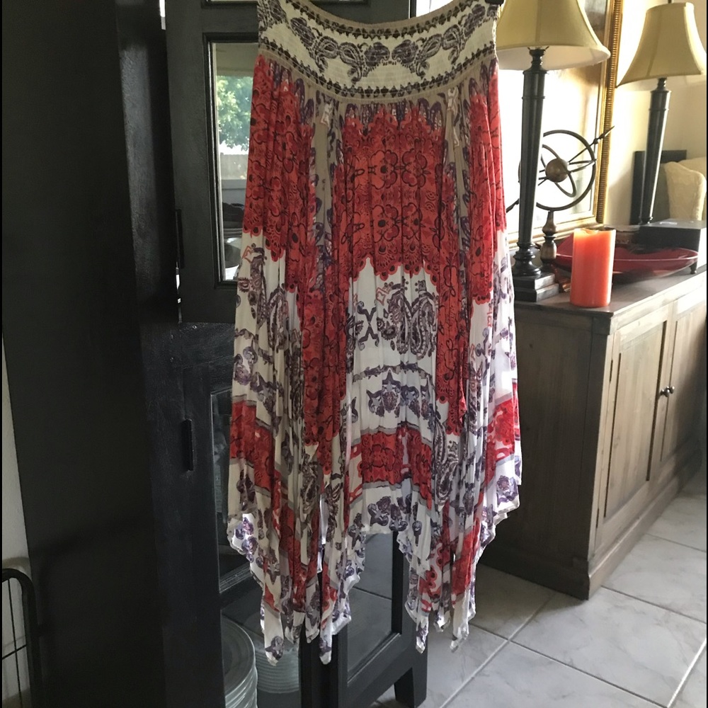 Free People Boho Maxi Skirt